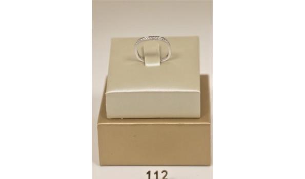 zilverkleurige ring m52, 0,13ct (WKP 1180€)